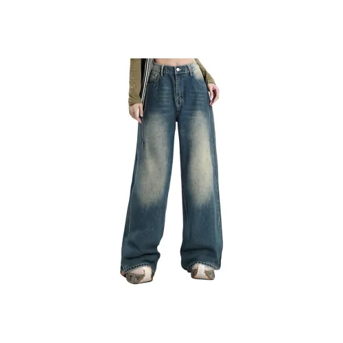 YEARNED Небесно-голубые Женские Джинсы