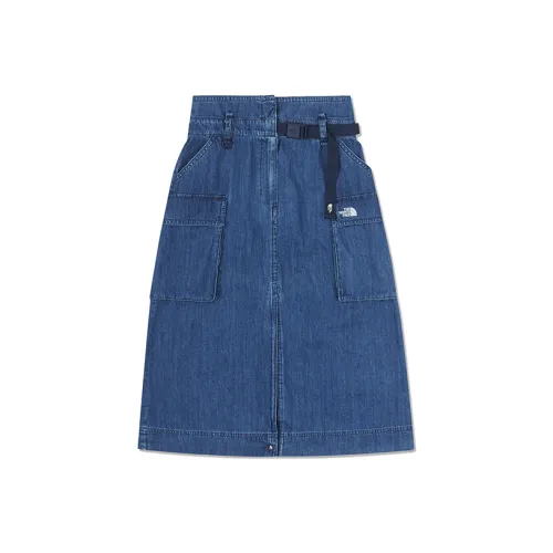 THE NORTH FACE Urban Exploration Denim Long Skirt Women's Blue