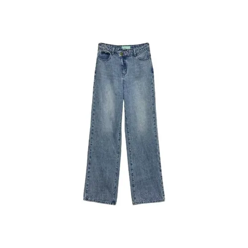 HOWL STUDIO Небесно-голубые Женские Джинсы