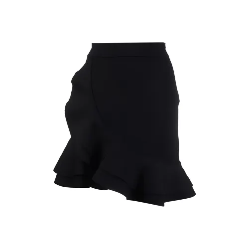 Alexander McQueen SS22 Повседневные короткие юбки Женские Черный