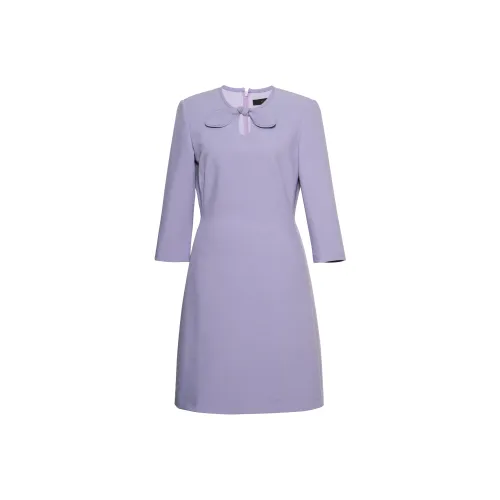 ROEYSHOUSE Длинное платье с длинными рукавами женское Таро фиолетовый