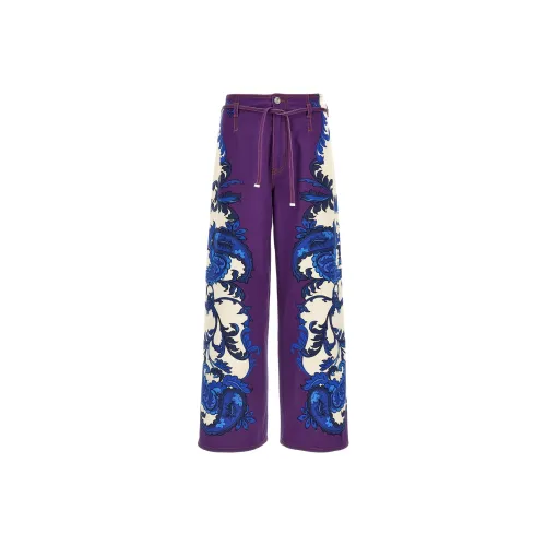 ETRO Фиолетовые Женские Джинсы