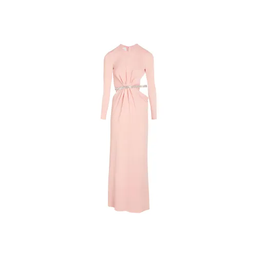 GIAMBATTISTA VALLI FW24 Длинное платье с длинными рукавами женское кварцово-розовый