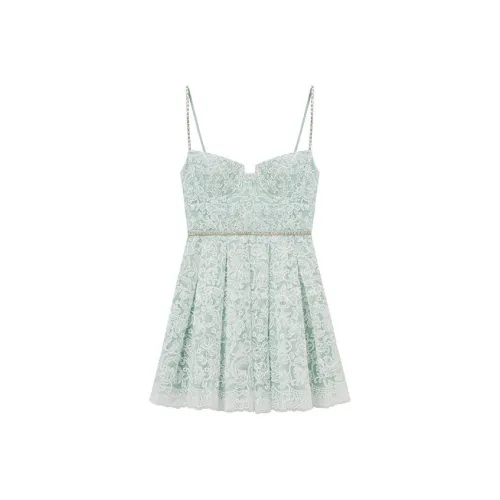 Self Portrait Slip Dress Women's Mint Green Self Portrait Slip Платье Женское Мятно-Зеленый