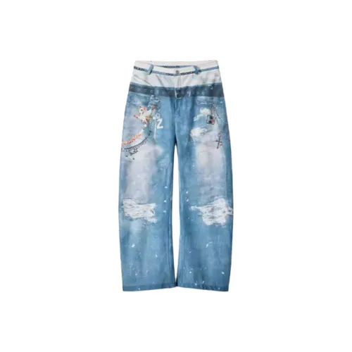 TOOOLAZY Синие Женские Джинсы