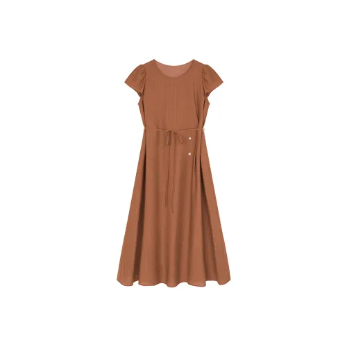 Mo Han Yi Mei Короткий рукав Платье Женское