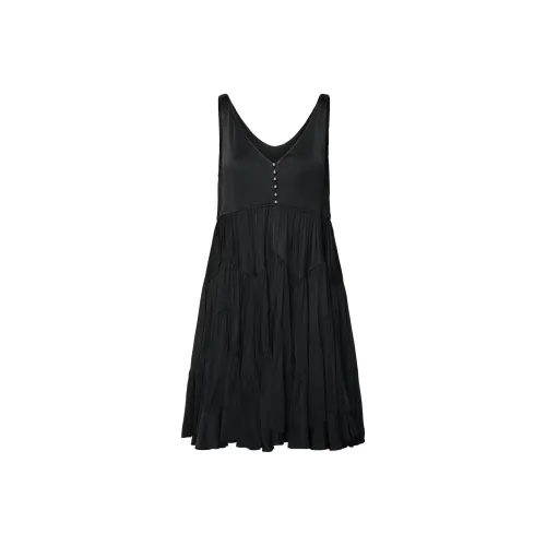 Lanvin Черные Женские Платья без рукавов
