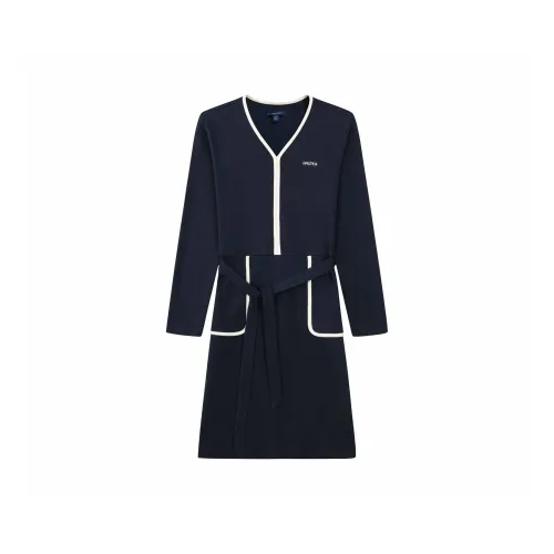 NAUTICA Длинное платье с длинными рукавами женское темно-синий