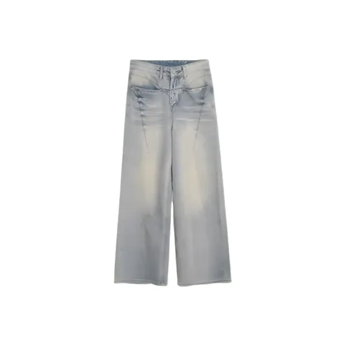 SCCREBEL OFFICIAL Джинсы Женские Светло-Синий