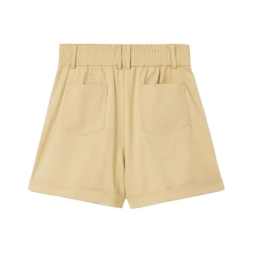 Шорты LACOSTE Collaboration Повседневные Женские Цвет круассан