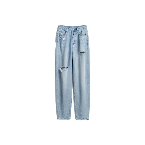 RANYUCHUN Blue Women's Jeans RANYUCHUN Синий Женские Джинсы