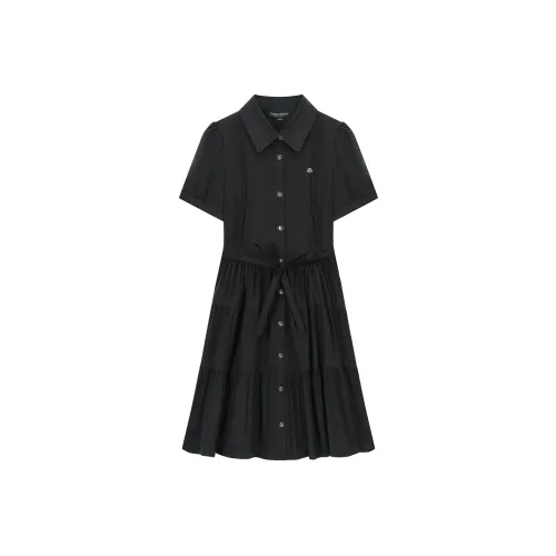 Teenie Weenie Короткий рукав Платье Женское Черное