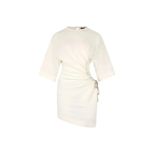 Roberto Cavalli Короткий рукав Платье Женское Белое