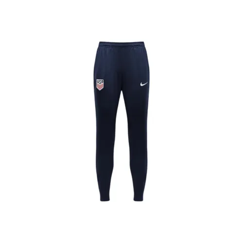 nike Dri Fit Футбол FW24 USMNT Strike Вязаные Тренировочные Штаны Женские Обсидиан