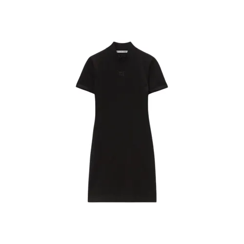 alexander wang Black Женские Короткие Платья с Рукавами