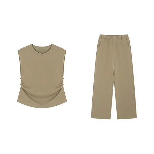 Mo Han Yi Mei Повседневный костюм женский светло-зеленый