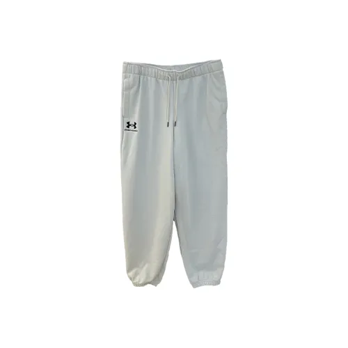 Under Armour Rival Серый Белый Женские Вязаные Тренировочные Брюки