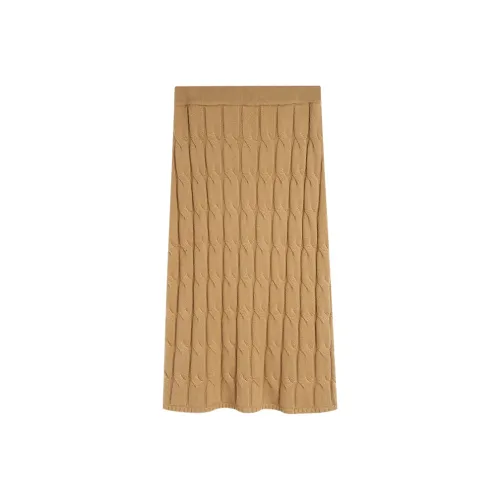 AMAZING SONG KNIT Длинная Юбка Женская Новая Полевой Кофейный