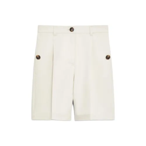 WEEKEND MaxMara Сливочный Женские Повседневные шорты