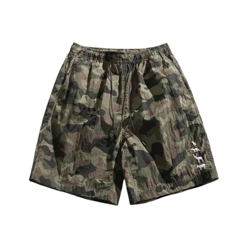 Youth Pastoral Order Повседневные шорты Унисекс Армейский камуфляж Зеленый