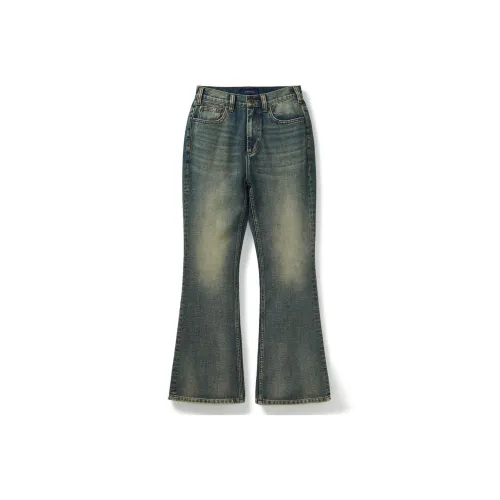 714STREET Джинсы Женские Деним Синий