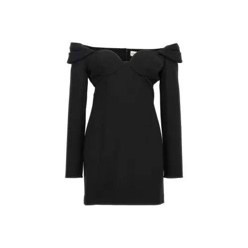 MAGDA BUTRYM Длинное платье с длинными рукавами женское черное