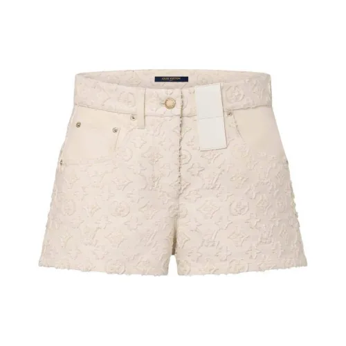 LOUIS VUITTON SS24 Повседневные шорты Женские Экрю