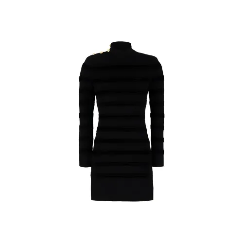 TOM FORD Длинное платье с длинными рукавами женское черное