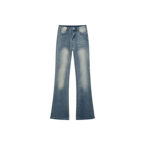 ONE PASS STUDIO Джинсы Женские Синие