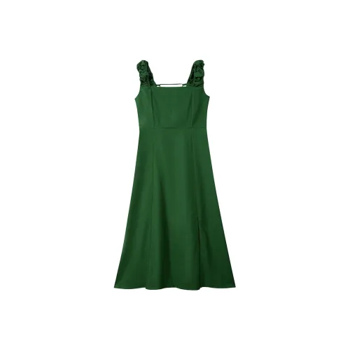 EIDOLON GRAIN Slip Платье Женское Зеленое