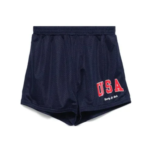 SPORTY RICH Повседневные шорты Женские Темно-синий