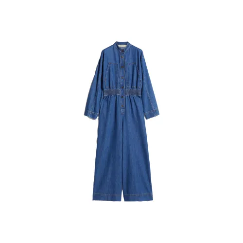 WEEKEND MaxMara Синий Женские Длинные Платья с Рукавами
