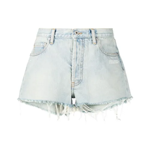 Off Белый FW20 Светло-синий Женские Джинсовые шорты