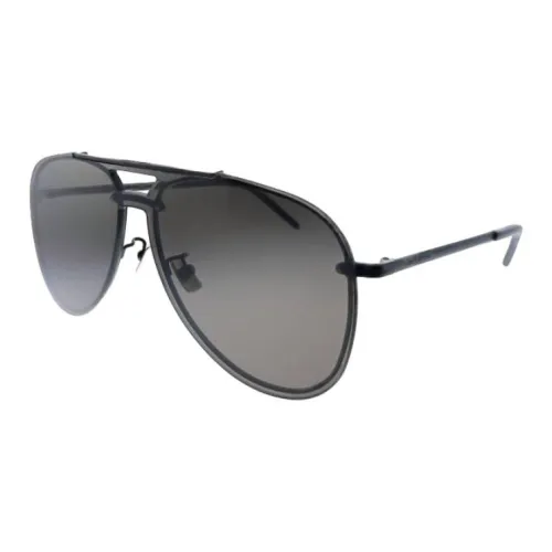 SAINT LAURENT Металл Aviator Солнцезащитные очки Унисекс Черный
