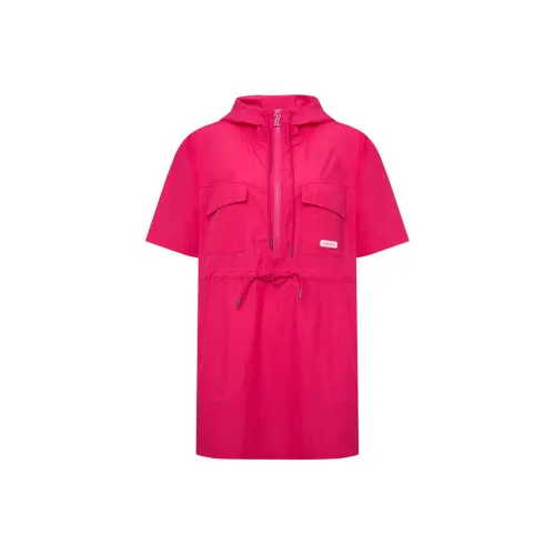 TSMLXLT Короткий рукав Платье Женское Фиолетовый Розовый