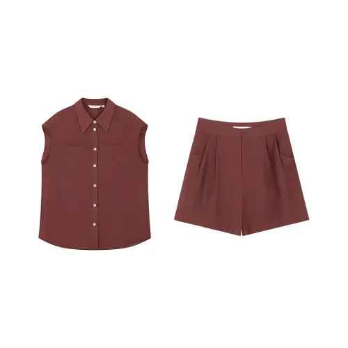 Mo Han Yi Mei Повседневный костюм женский кирпично-красный