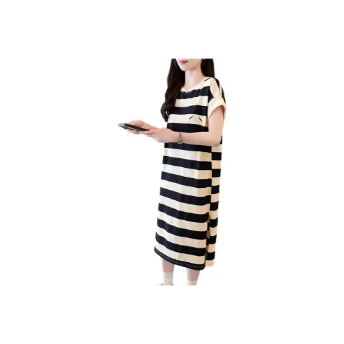 YICHEN Короткое платье с короткими рукавами женское