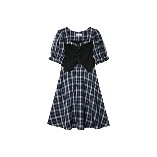 PLAY BUSH Короткий рукав Платье Женское Цвет на изображении