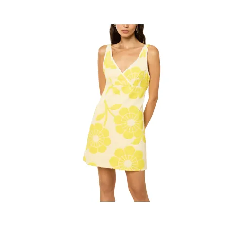 MANOUSH Bain DE Mer Платье Без рукавов Женское Желтое