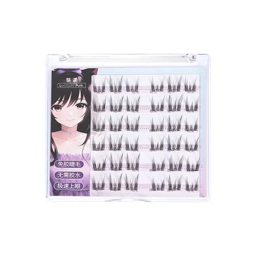 LEOUEANR Coquette Кошка Эльф Клей Бесплатно Искусственные ресницы Натуральный удлинение Стиль 36 Слои