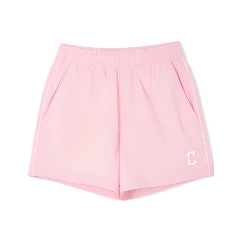 Шорты MLB Base Logo Casual Женские Светло-розовые