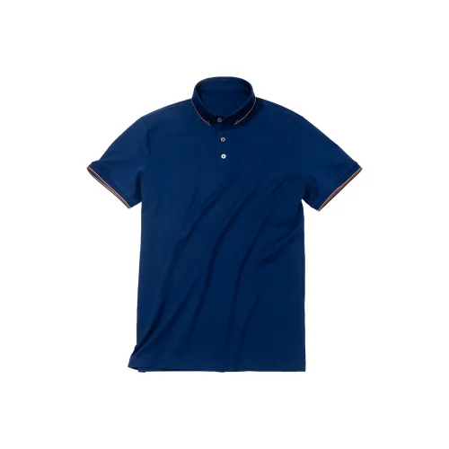 Mr.Bu Глубокое море Синий Мужская Поло