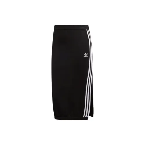Adidas Originals Повседневный Длинный Юбка Женские Черный