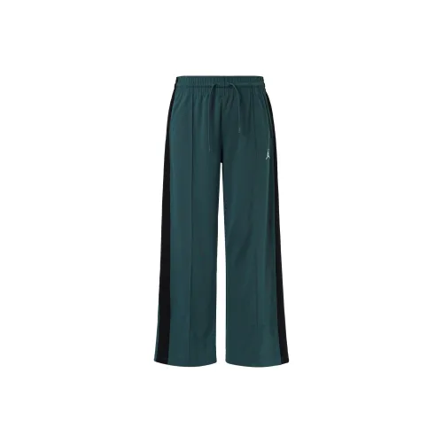 Джордан Вязаные Тренировочные Штаны Женские Oxidized Зеленый Черный Белый