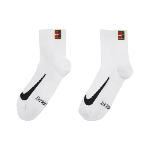 NIKE Court Multiplier 2 шт Белый/Белый Унисекс Носки