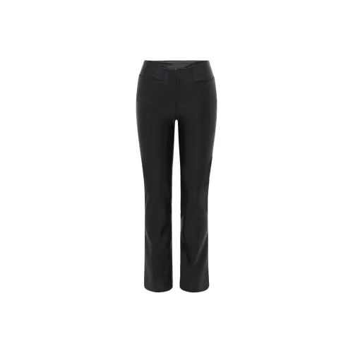 Khy x NAMILIA FW24 Искусственная кожа Брюки Кожаные брюки Женские Черные