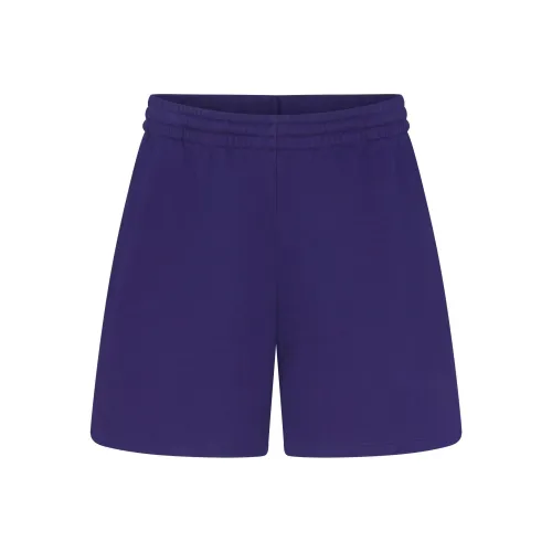 SKIMS OTTON Fleece OVERSIZED Короткие Повседневные Шорты Женские Concord Concord Фиолетовый