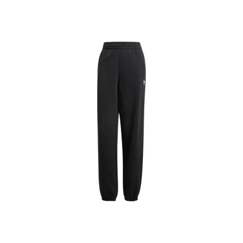 Adidas Originals Essential Essentials Fleece Loose Joggers Вязаные тренировочные брюки женские черные