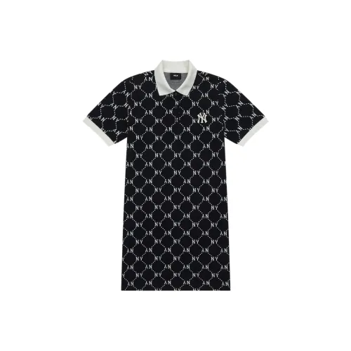 MLB New York Yankees SS24 Короткий рукав Платье Женское Черное