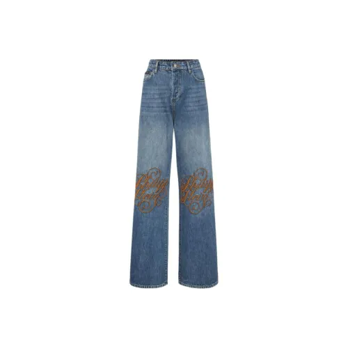 PHILIPP PLEIN Синие Женские Джинсы